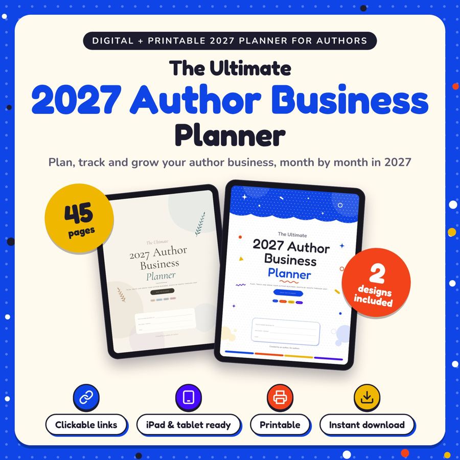 The Ultimate 2027 Author Business Planner: listing cover