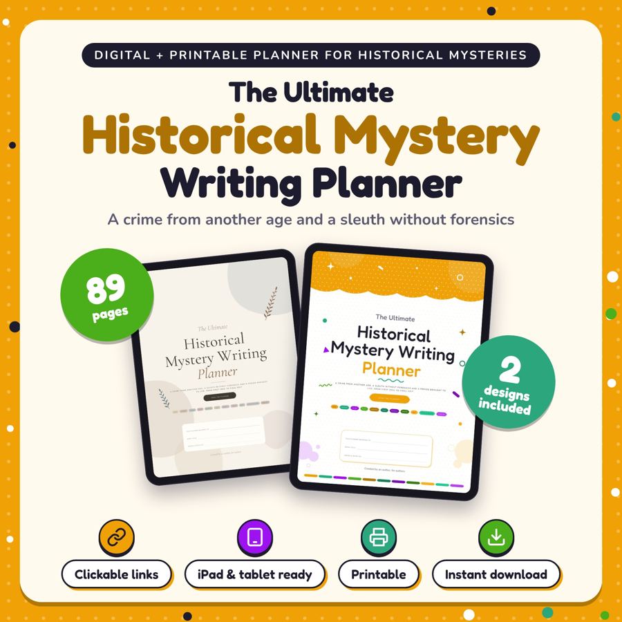 The Ultimate Historical Mystery Writing Planner: listing cover