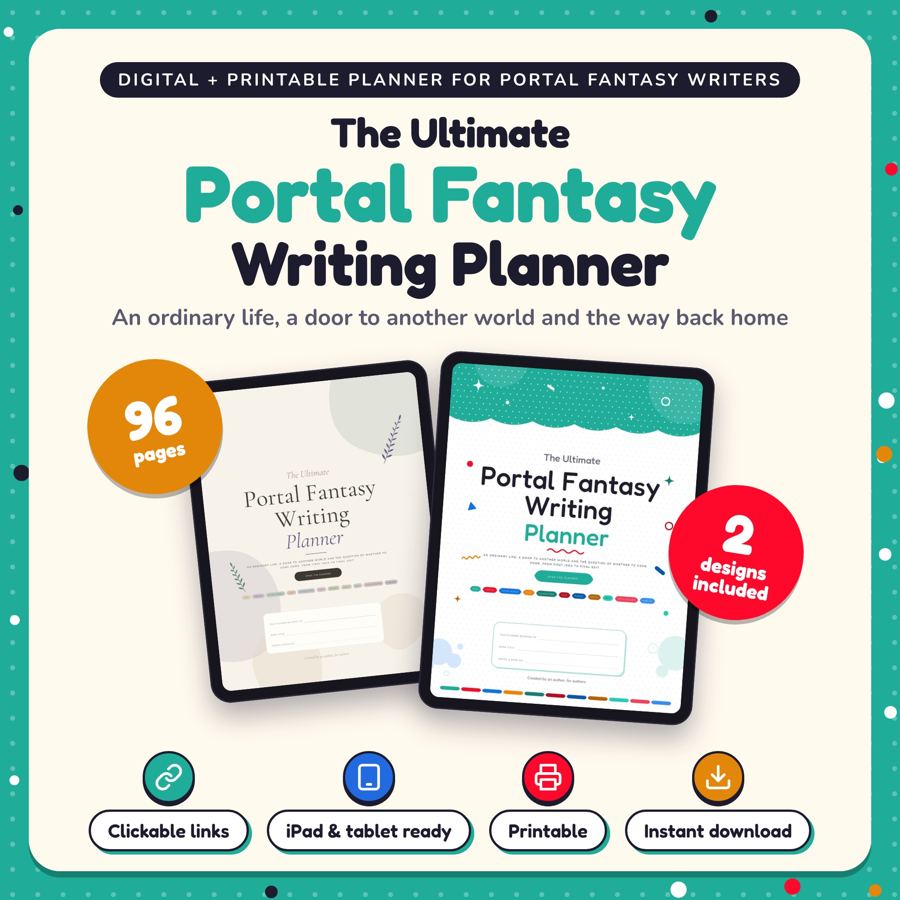 The Ultimate Portal Fantasy Writing Planner: listing cover
