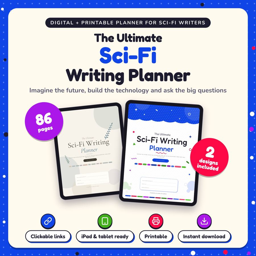 The Ultimate Sci-Fi Writing Planner: listing cover