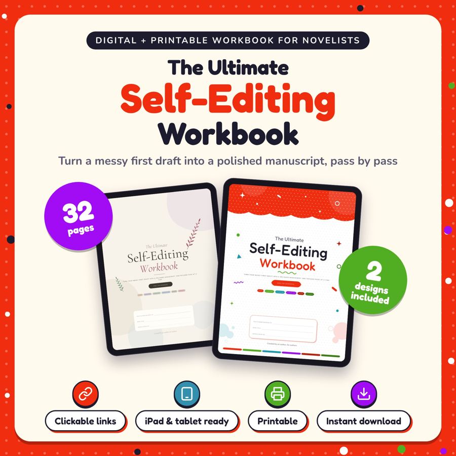 The Ultimate Self-Editing Workbook: listing cover