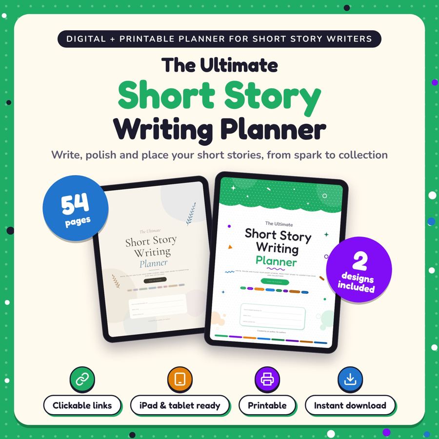The Ultimate Short Story Writing Planner: listing cover