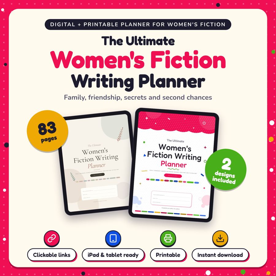 The Ultimate Women's Fiction Writing Planner: listing cover
