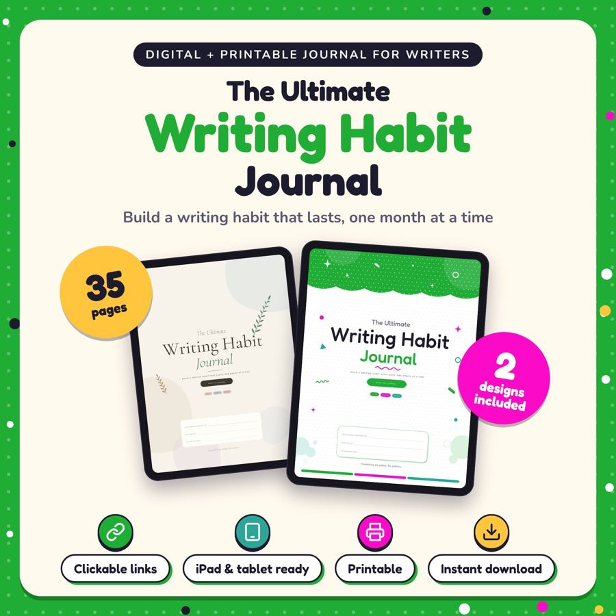 The Ultimate Writing Habit Journal: listing cover